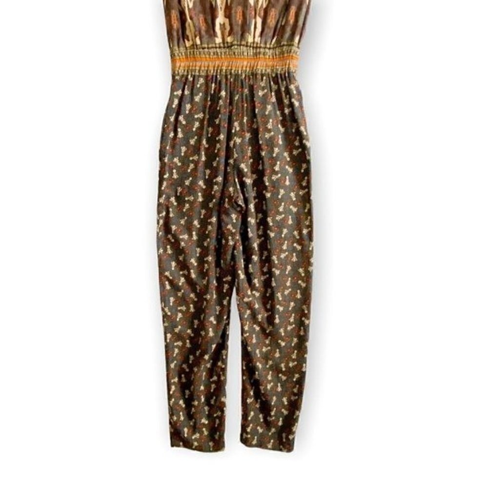 Vintage Platinum by Dorothy Schoelen Printed Jumpsuit, size 4 - Picture 8 of 14